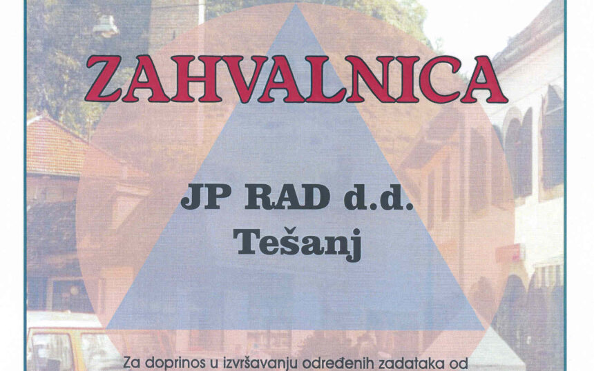 zahvalnica